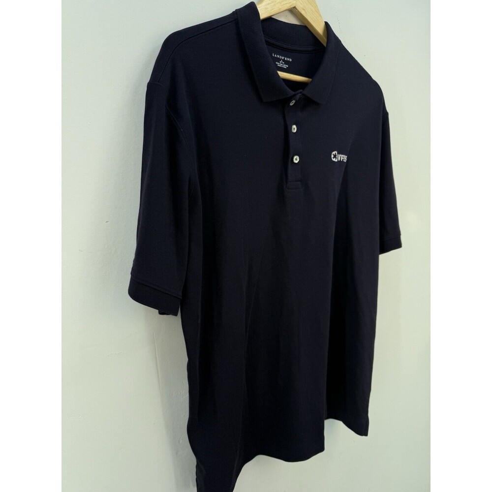 Lands End Blue Polo Shirt Large - Picture 5 of 8